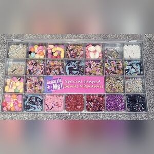 Vintage Bedazzel Me Glass & Wooden Beads. Set of 3 For Ages 8+